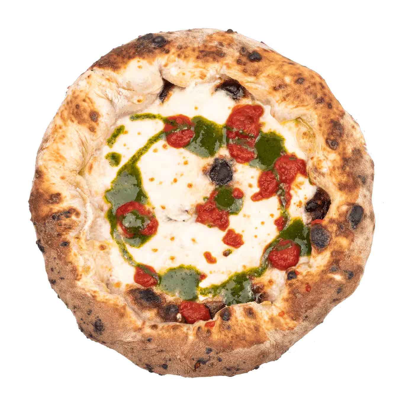 Pizza Margherita Sbagliata, con cornicione ripieno di ricotta